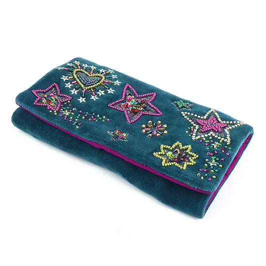 Embroidered Jewellery Roll | Starburst