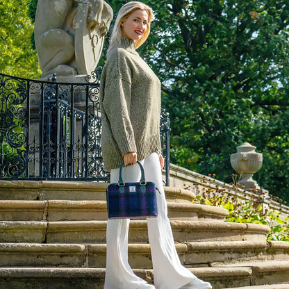 Harris Tweed Top Handle Bag | Baird Check