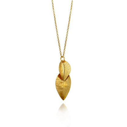 Twin Leaf Gold | Pendant