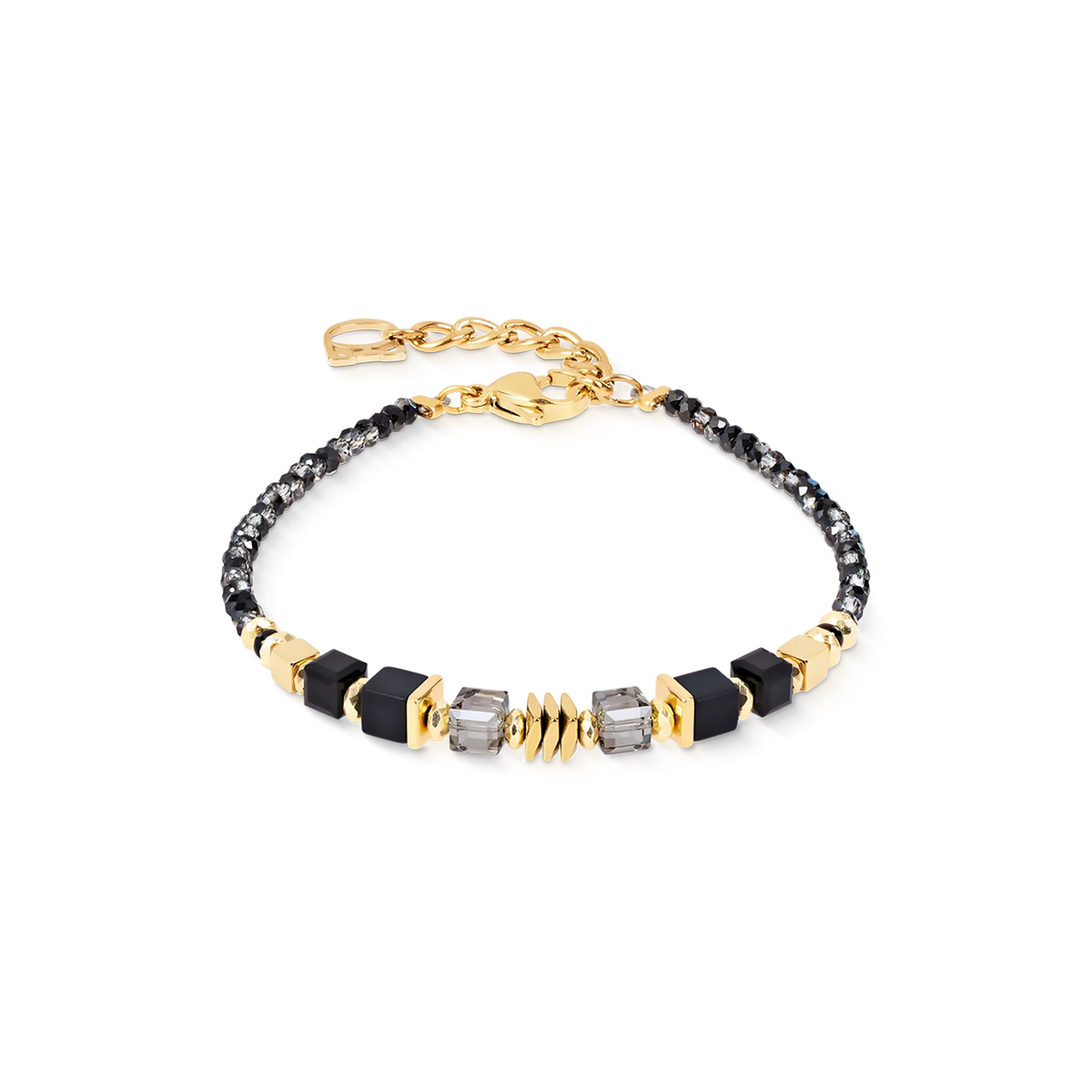 Wave Cube Flow Gold-Black | Bracelet