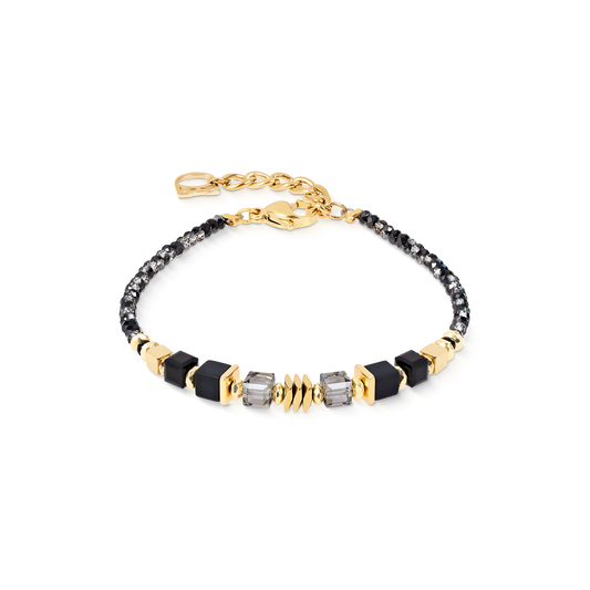 Wave Cube Flow Gold-Black | Bracelet
