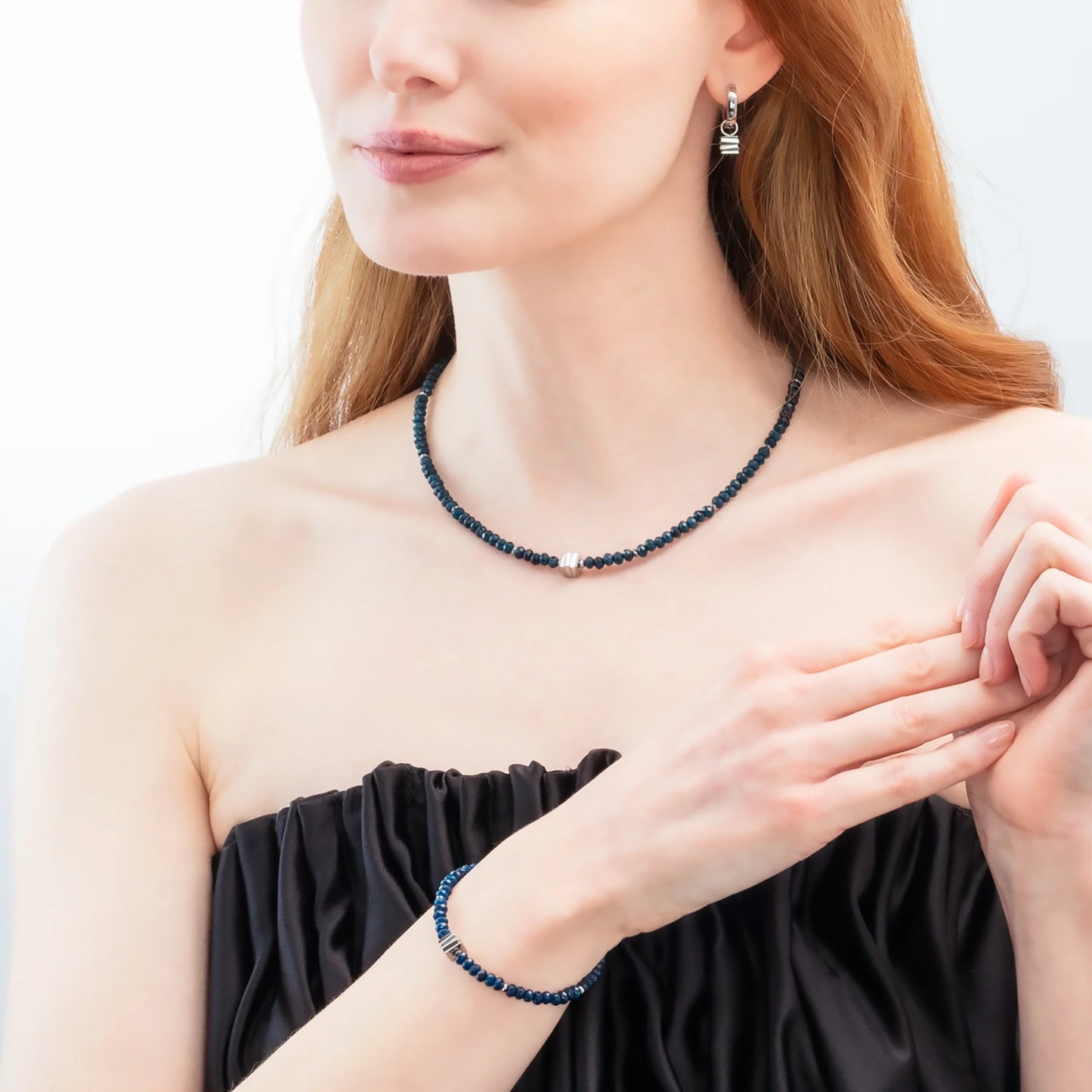 Wave Essence Navy Jade | Necklet