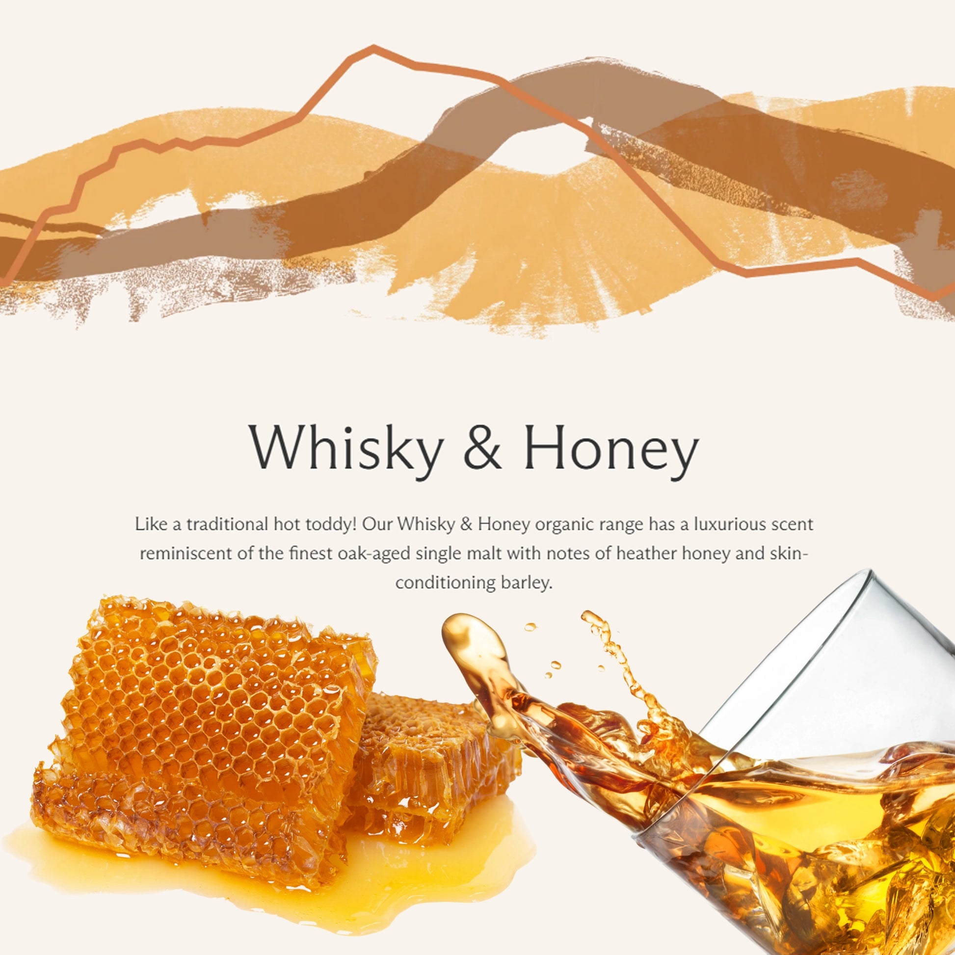 Whisky and honey text