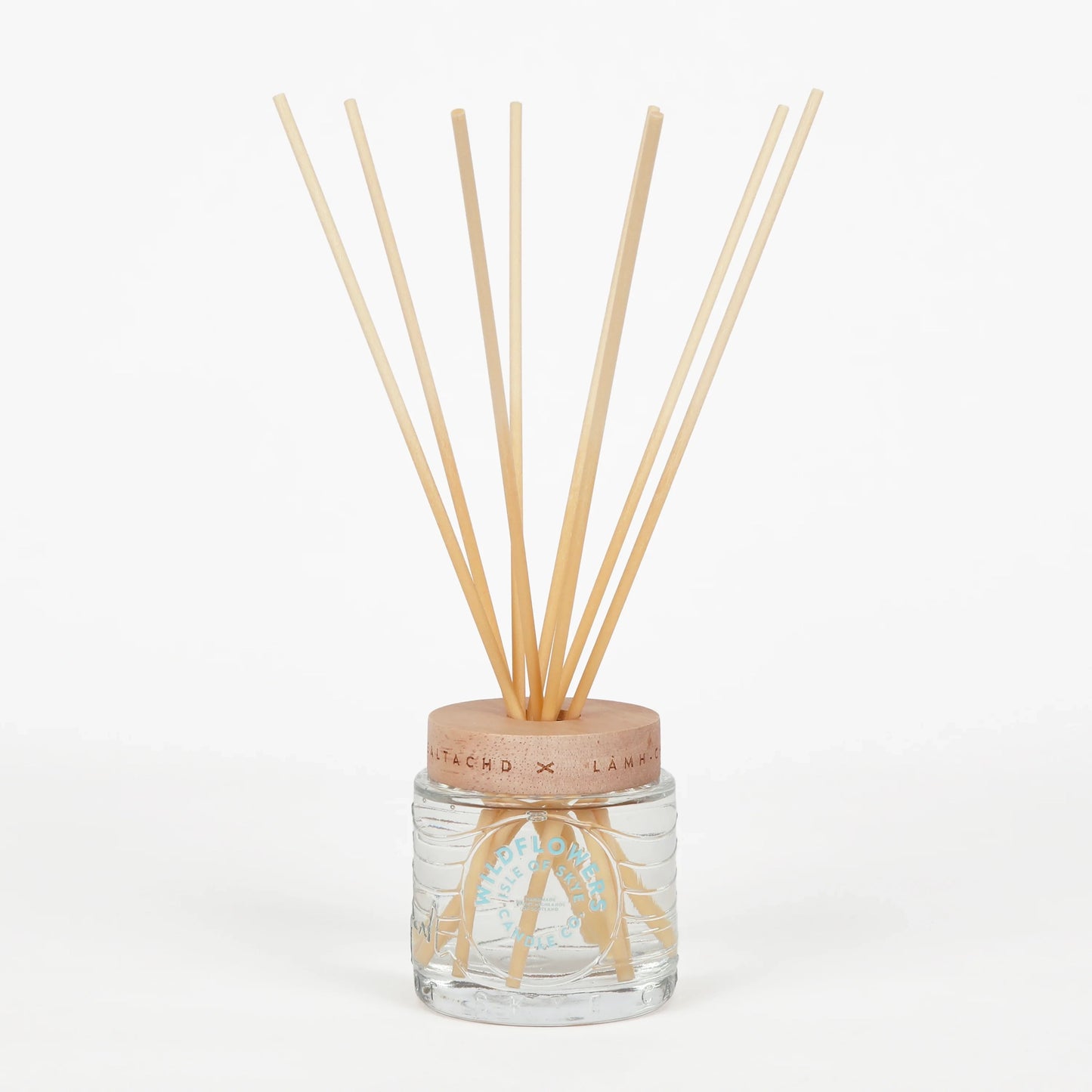 Wildflowers scented reed diffuser in glass container 