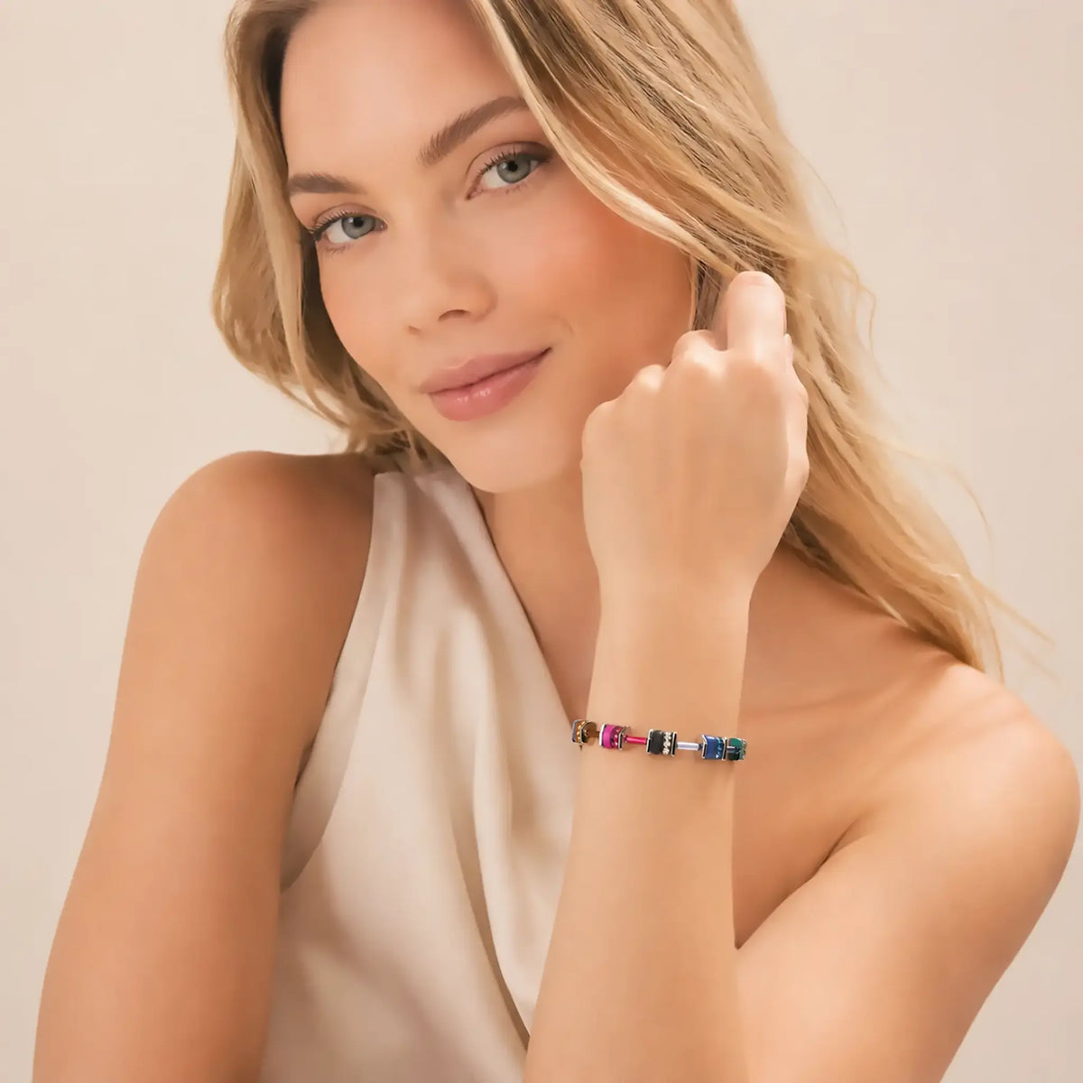 Winter Multicoloured Mini GeoCUBE® | Bracelet