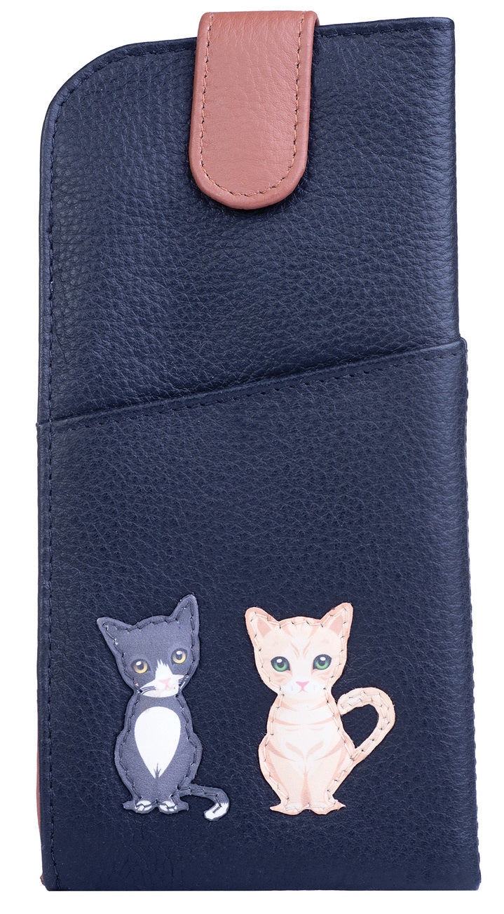 Best Friends Sitting Cats Glasses Case