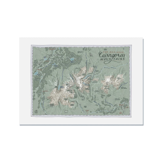 Cairngorms Valley Map A4