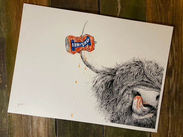 Irn Bru Coo | A5 Print
