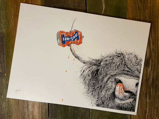 Irn Bru Coo | A5 Print