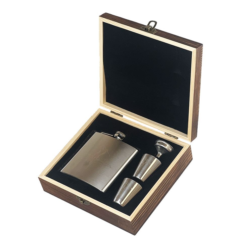 Hip Flask & Cup Set - Golf