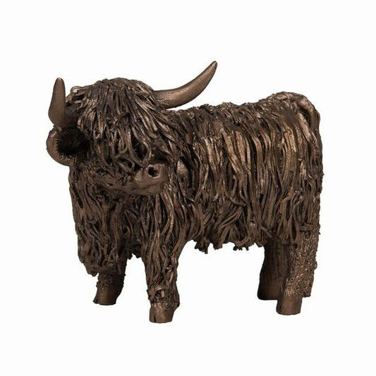 Small Highland Cow Standing Sculpture