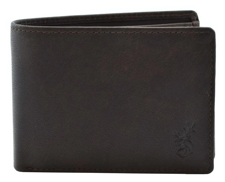 Shaftsbury Fold Over Wallet with Coin Pocket in Brown