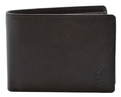 Shaftsbury Fold Over Wallet with Coin Pocket in Brown