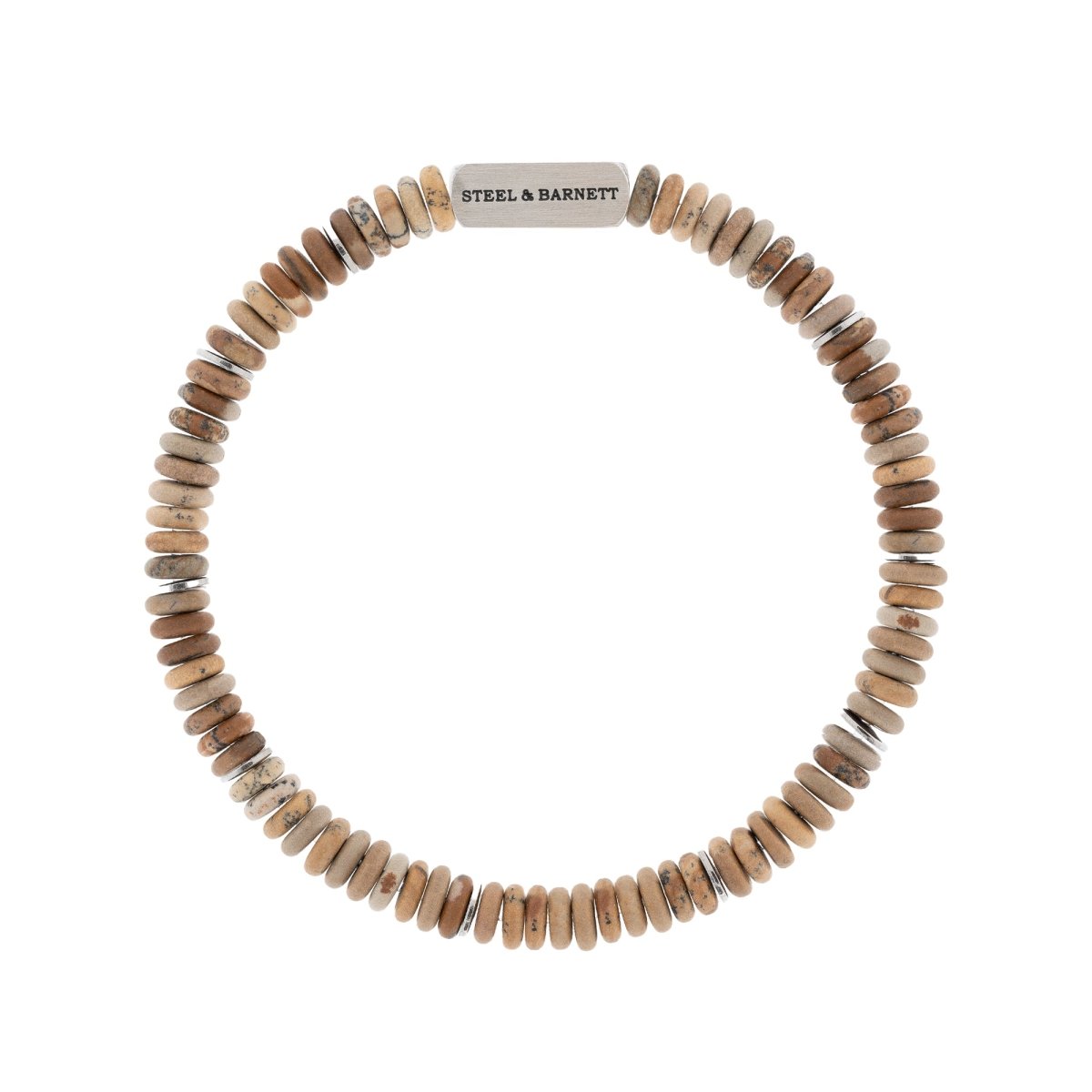 Two Tone Jasper Stone Bracelet | Large
