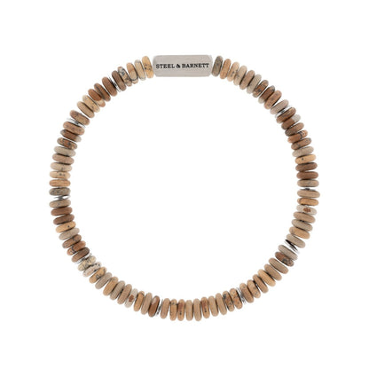 Two Tone Jasper Stone Bracelet | Large