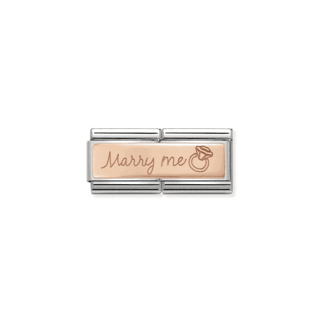 Marry Me 9K Rose Gold Double Charm