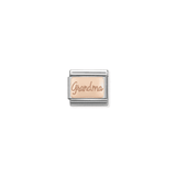 Grandma Engraved Charm - 9K Rose Gold