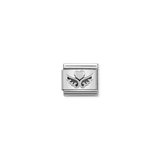 Heart with Wings Charm - Silver