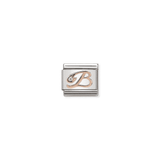 B Charm - 9K Rose Gold and CZ
