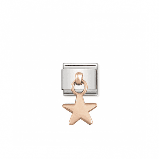 Star 9K Rose Gold Drop Charm