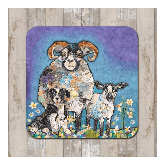 Ram-a-Lamb a Ding Dong Sheep & Dog Coaster