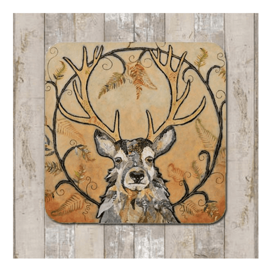 Golden Monarch Stag Coaster