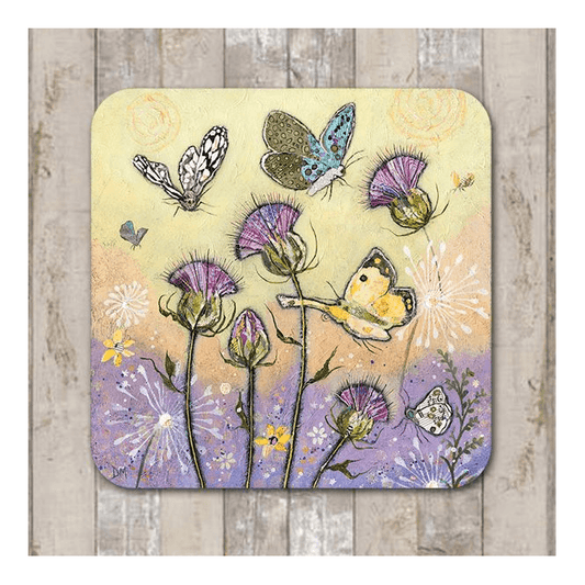 Flutterbies Butterflies Coaster