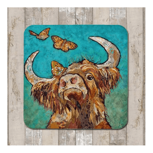 Buttercoo Highland Cow Coaster