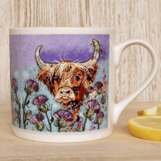 Thistle Coo Highland Cow Mug