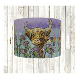 Thistle Coo Highland Cow Lampshade - 20cm Small