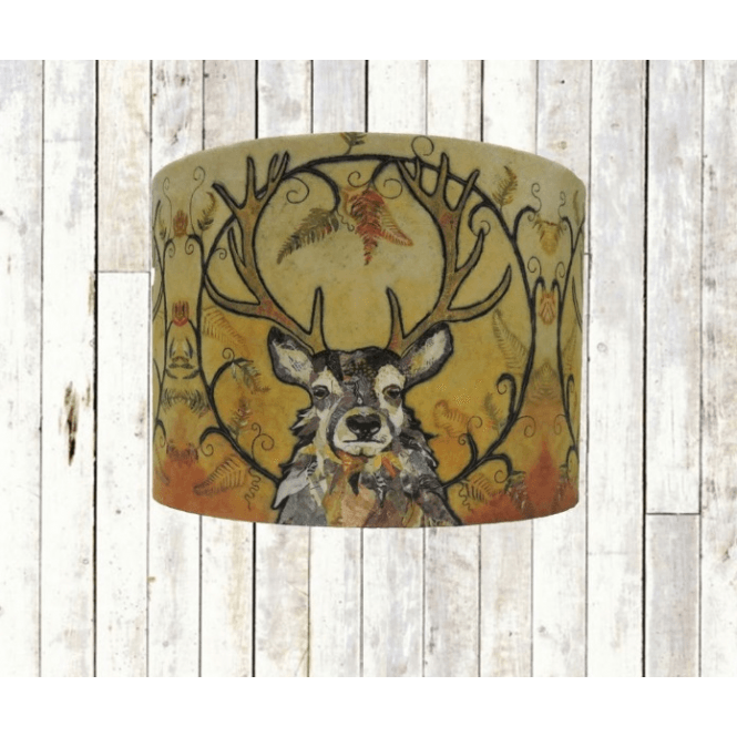 Golden Monarch Stag Lampshade - 20cm Small