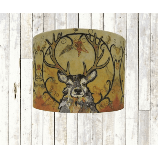 Golden Monarch Stag Lampshade - 20cm Small