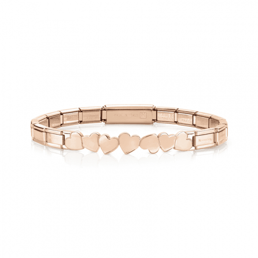 Hearts Bracelet - Rose Gold