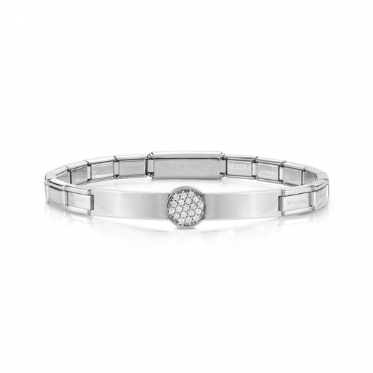 CZ Circle Bracelet - Stainless Steel