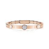 CZ Circle Bracelet - Rose Gold