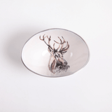 Aluminium Oval Stag Bowl | Small