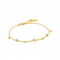 Modern Gold Drop Balls Bracelet