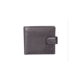 Braemar Stag & Tartan Tab Wallet in Black