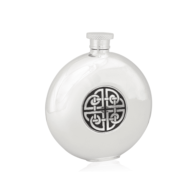 Four Triag Round Hip Flask Set