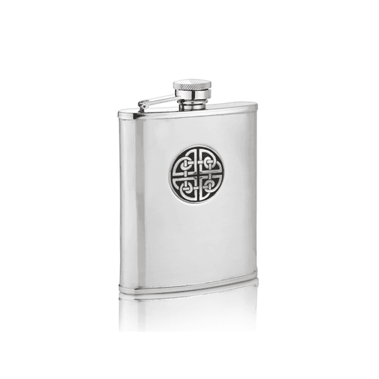 Four Triag Square Hip Flask Set