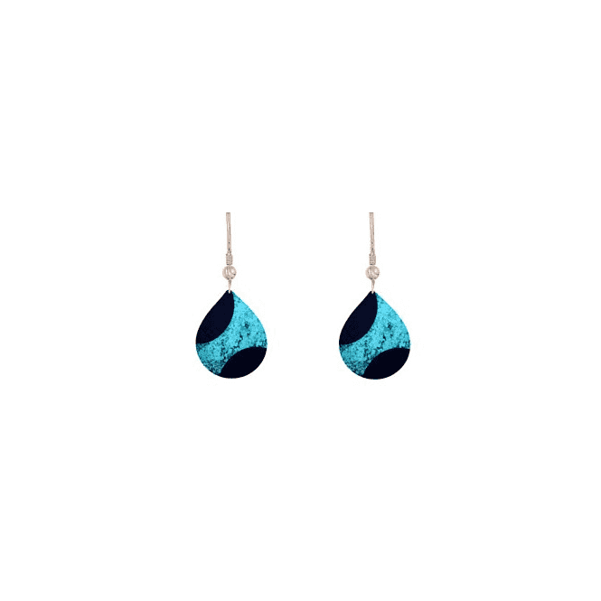 Turquoise Starburst Drop Earrings