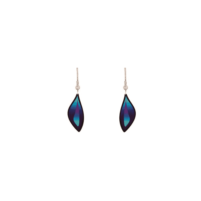 Ocean Purple Curved Earrings