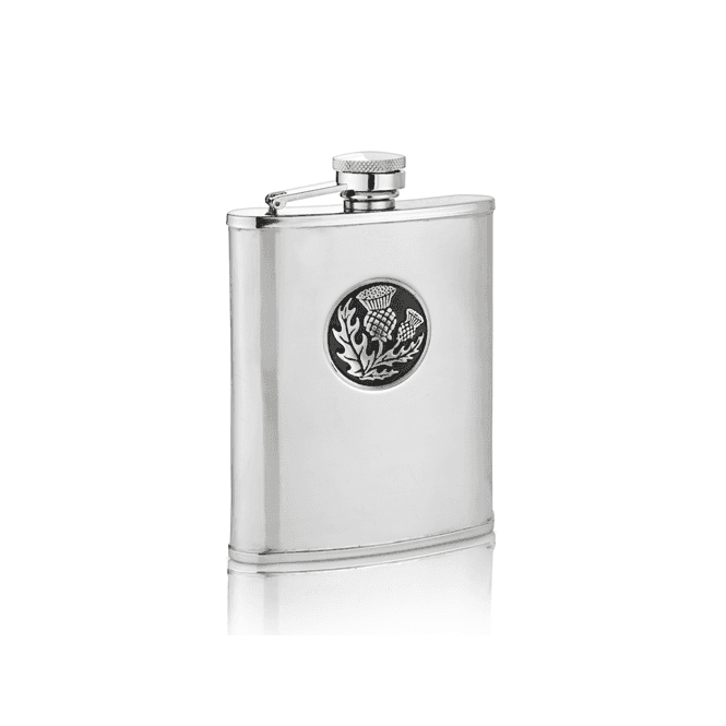 Thistle Square Hip Flask Set