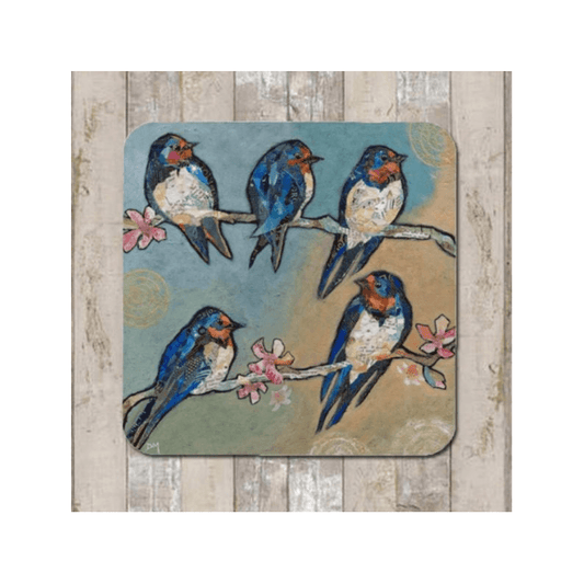 Swallows & Swirls Coaster