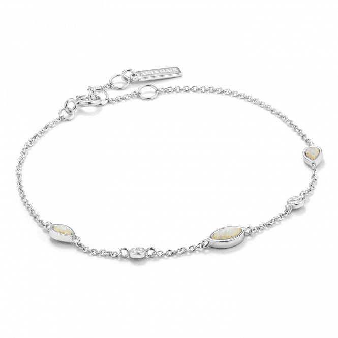 Silver Opal Colour Bracelet