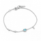 Silver Turquoise Discs Bracelet