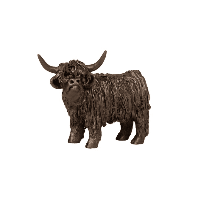 Junior Highland Cow Standing Sculpture