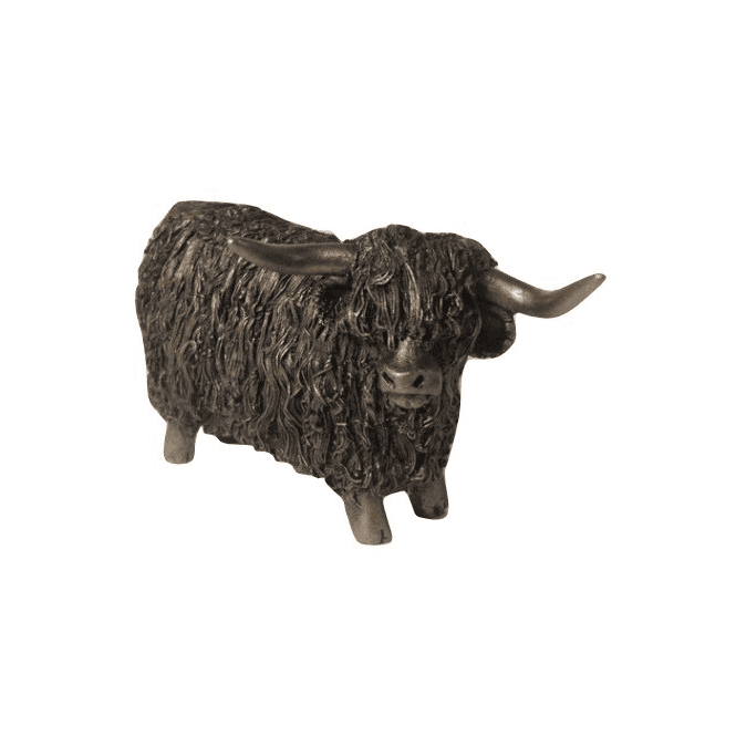 Small Highland Bull Standing Sculpture