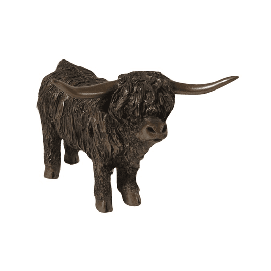 Medium Highland Bull Standing Sculpture