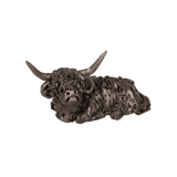 Dougal Mini Sitting Highland Cow Sculpture
